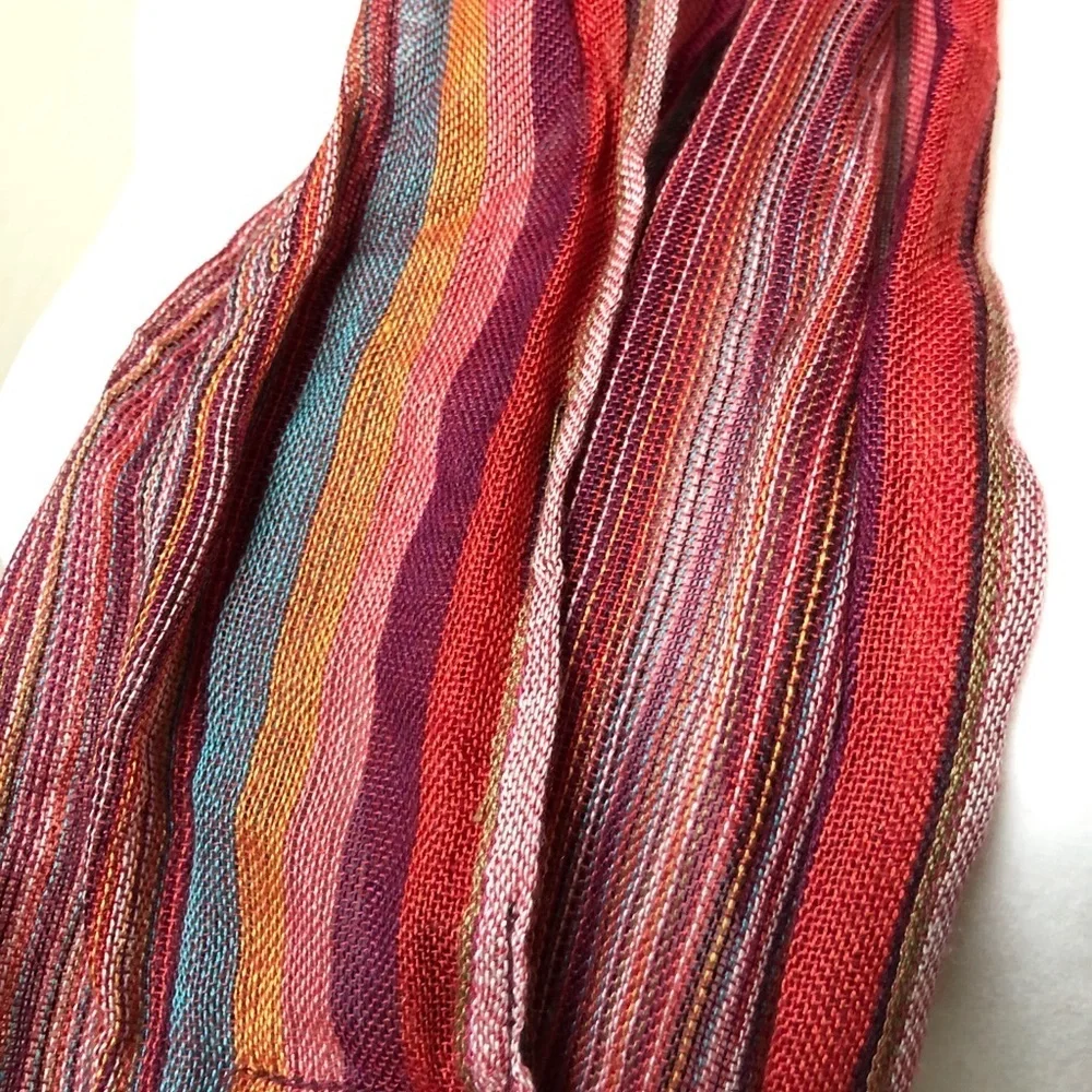 Planeterra Foundation Striped Handmade Scarf